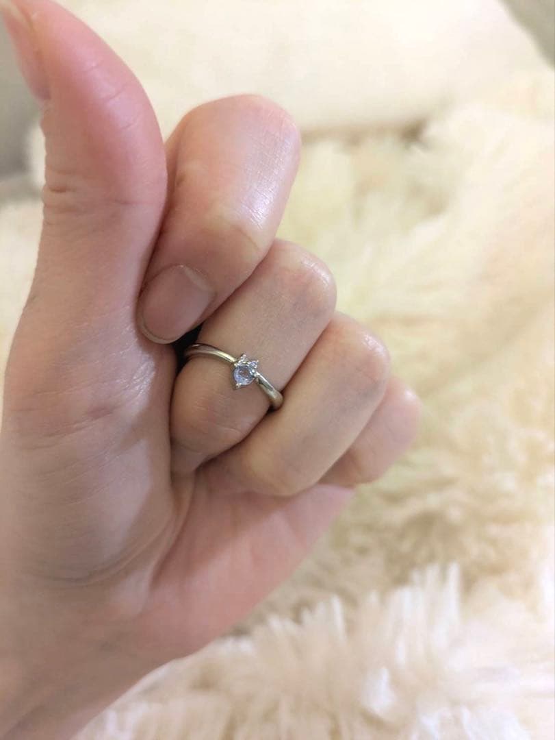 プラチナ900 タンザナイト ダイヤリング