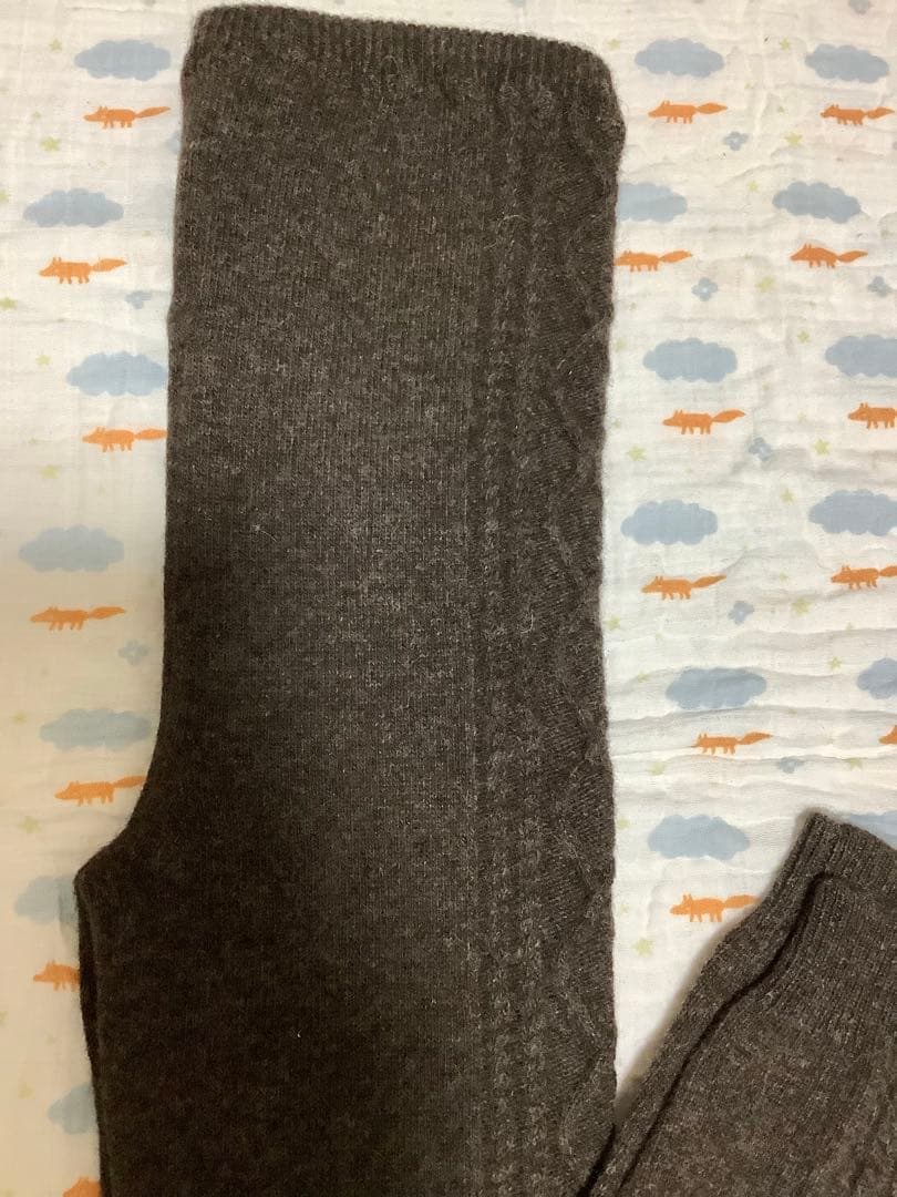 ウールレギンス　ウール100% XXLサイズ　モンゴル産　厚手　スパッツ