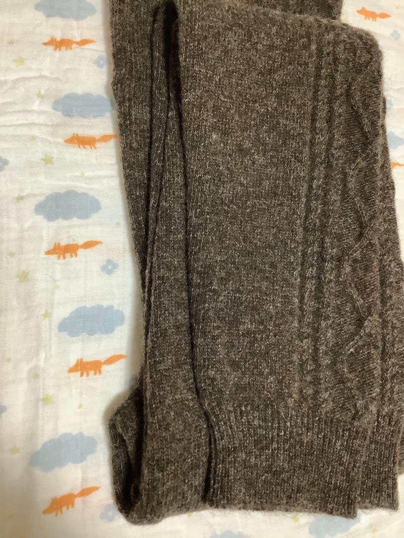 ウールレギンス　ウール100% XXLサイズ　モンゴル産　厚手　スパッツ