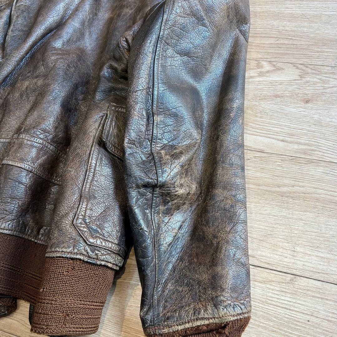 【実物】40's\"U.S.NAVY\"AN6552 G-1 flight jkt