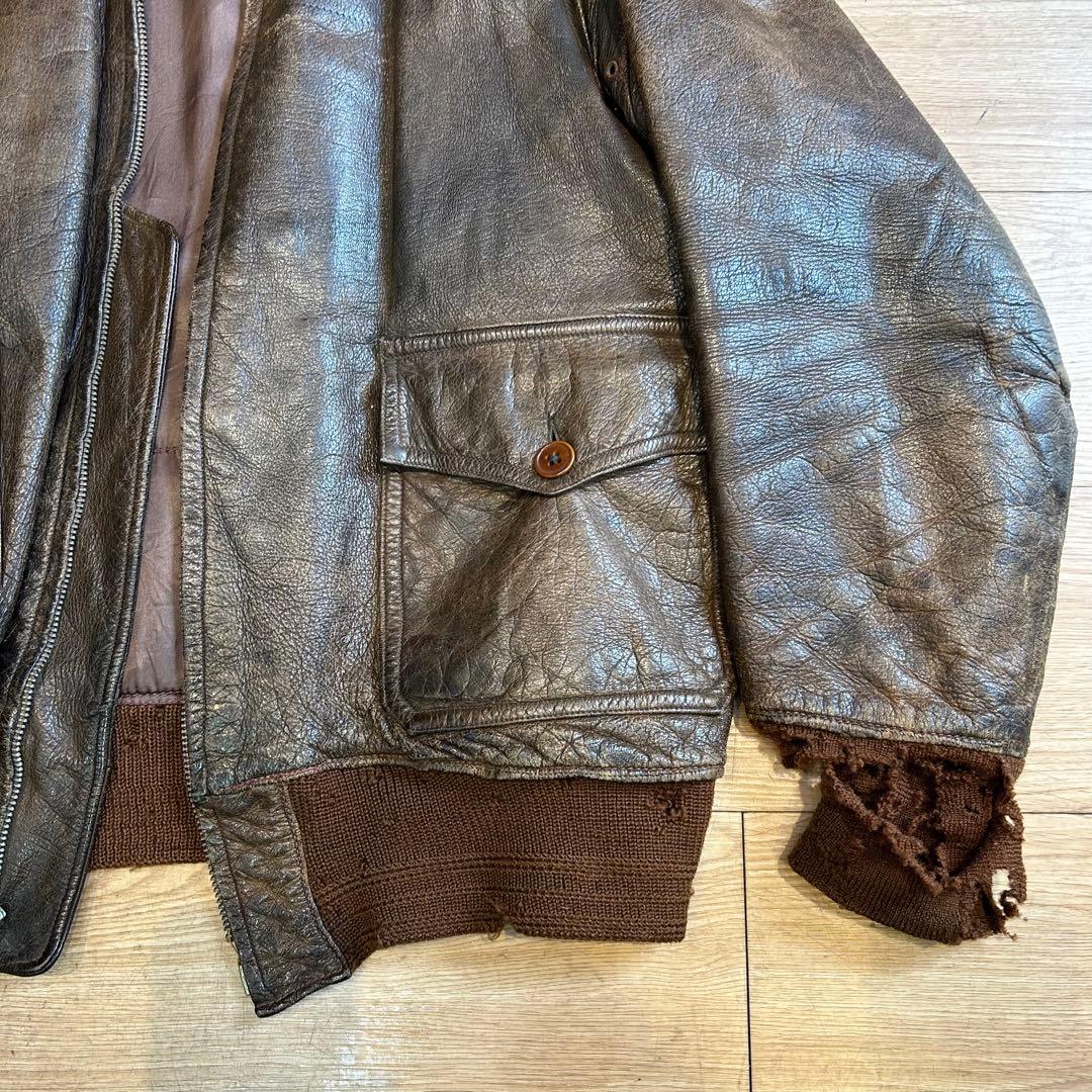 【実物】40's\"U.S.NAVY\"AN6552 G-1 flight jkt