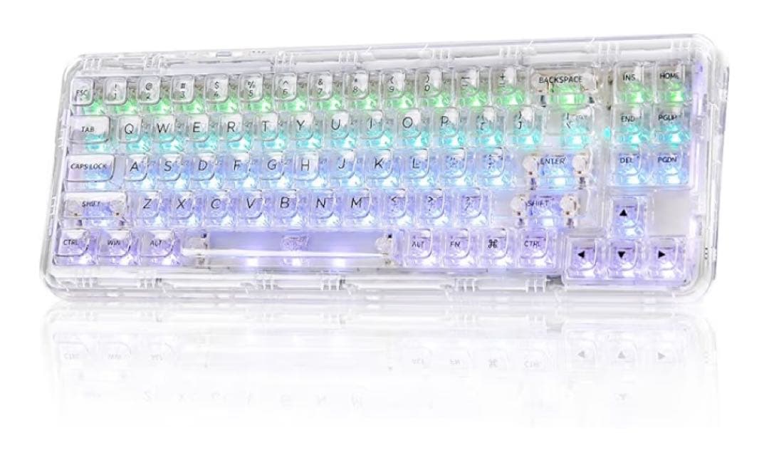 YUNZII X71 クリスタルアイス RGBキーボード