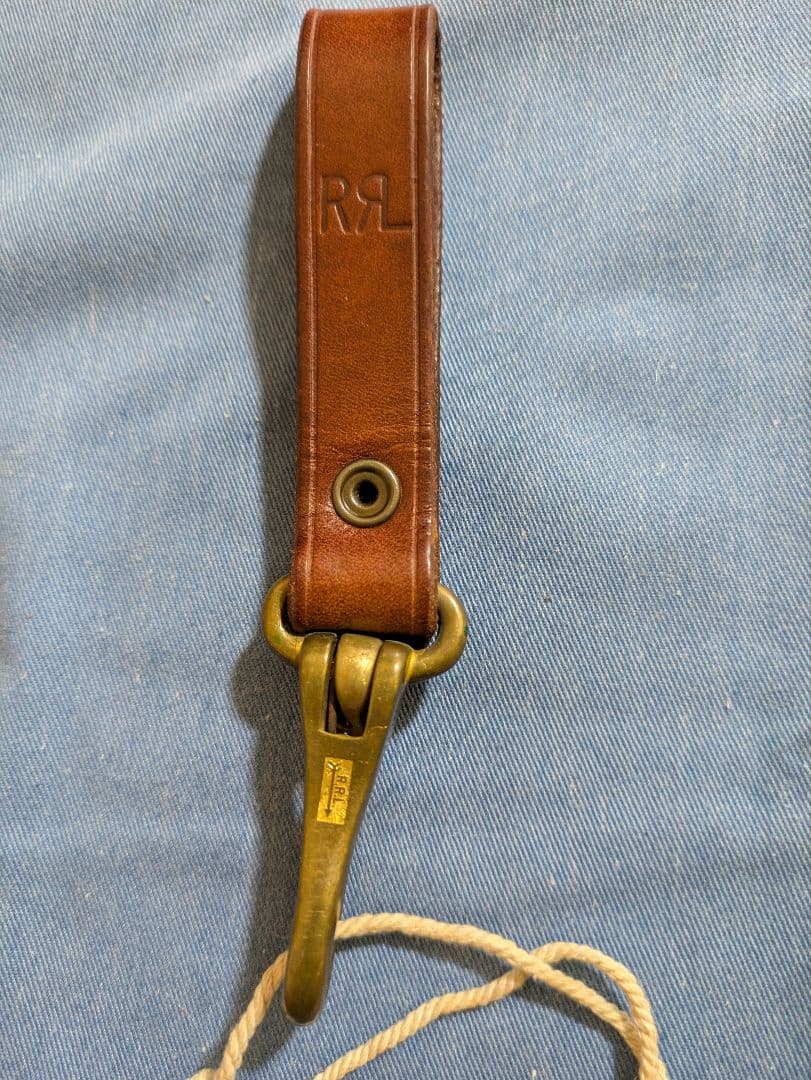 RRL ブラウンレザーコンチョ付キーホルダー　新品未使用
