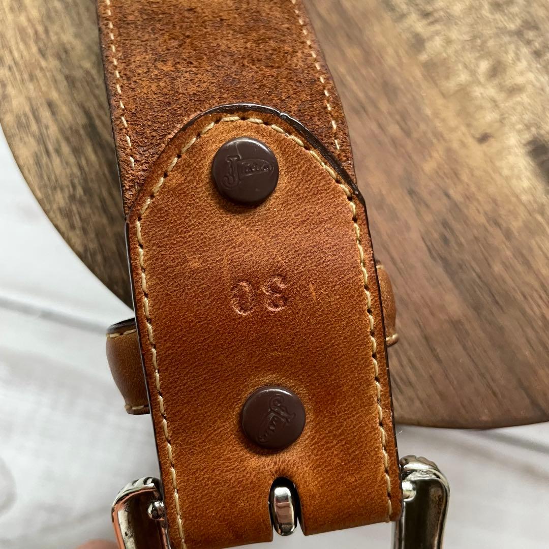 USA製1995年製 希少Justinジャスティン 本革 コンチョ付きベルト