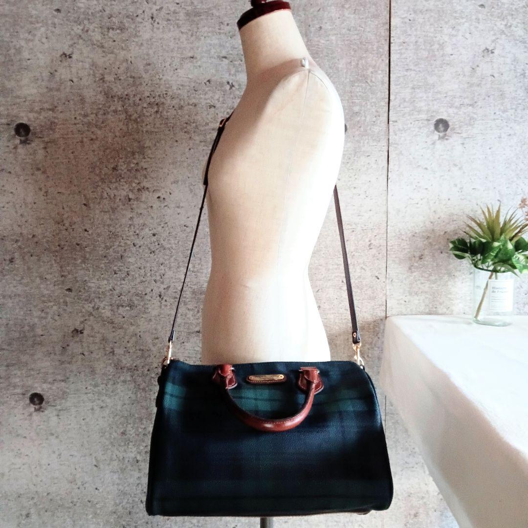 良品 ラルフローレン 2way ショルダー ハンドバッグ 鞄 レディース メンズ