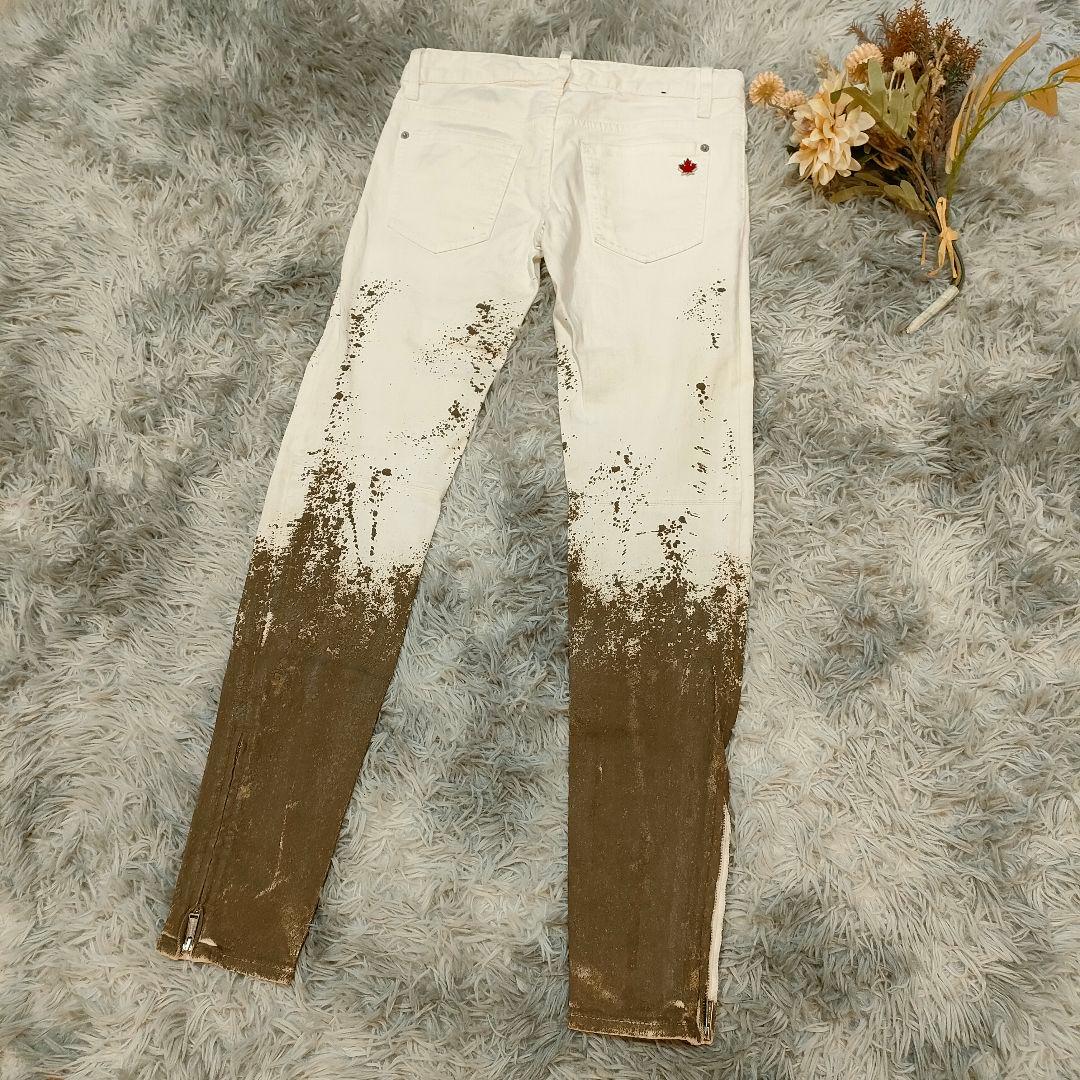 希少　DSQUARED2 　泥加工　デニムパンツ 38(M相当)　イタリア製