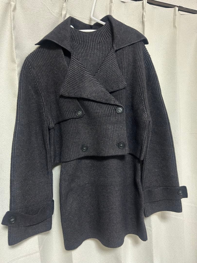 トップス THE TOE Victoria knit set gray / M