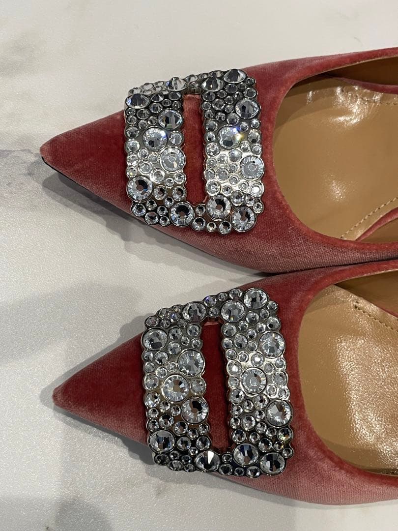 美品　PELLICO（ペリーコ）　ベルベットパンプス　ピンク