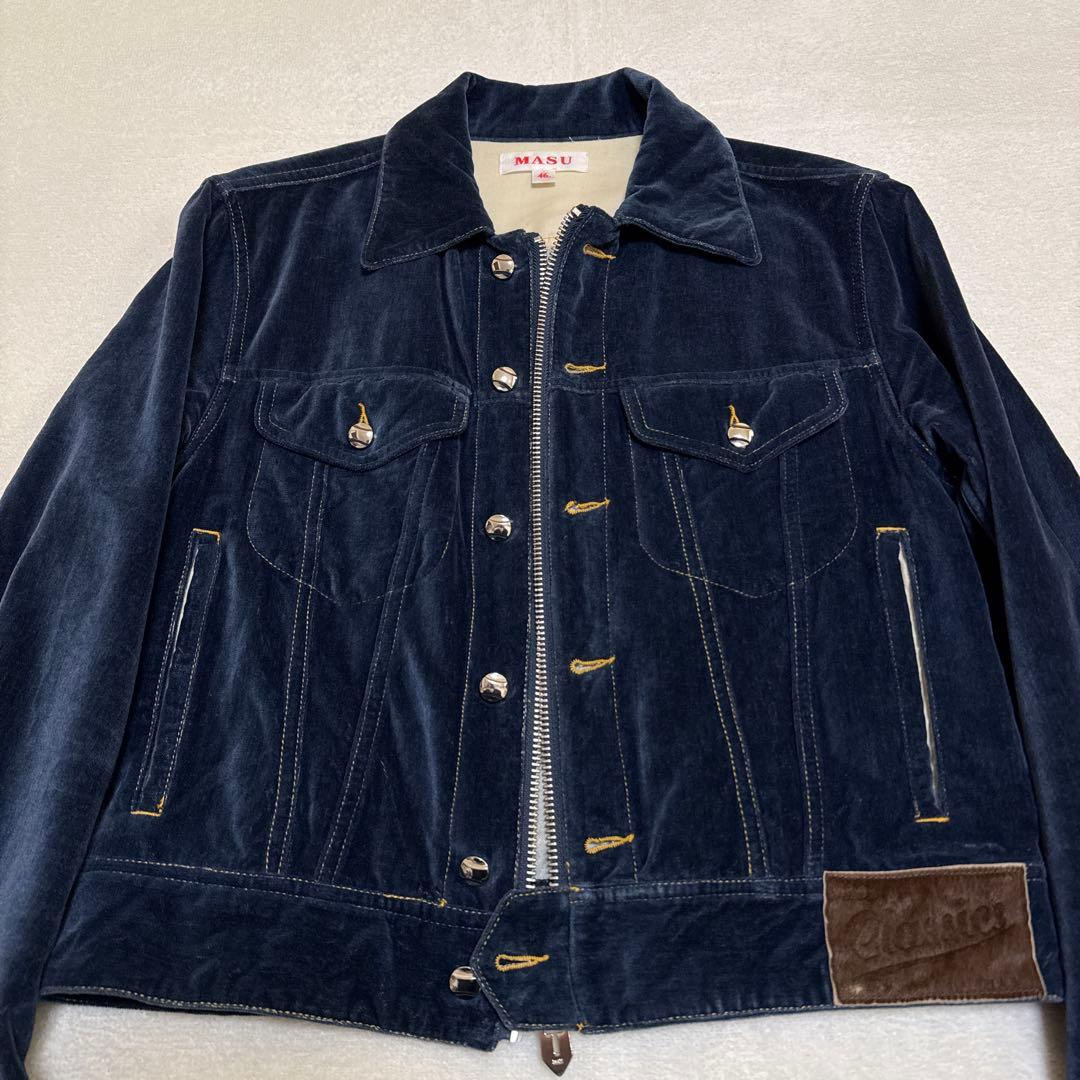 MASU × P.A.A INDIGO VELVET JACKET 46
