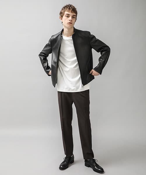 極美品 CITY レザージャケット シングルライダース サイズ2 ブルゾン