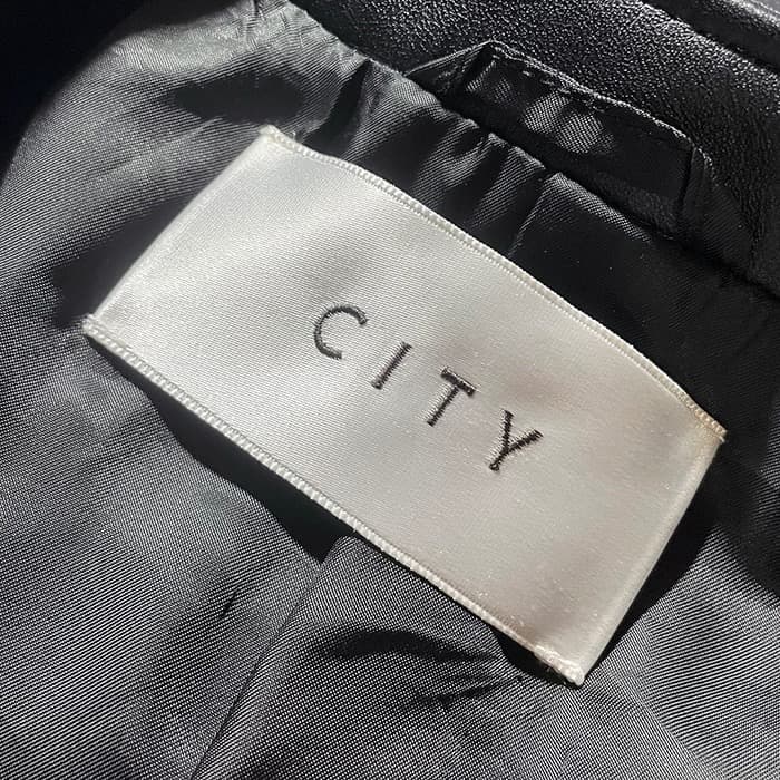極美品 CITY レザージャケット シングルライダース サイズ2 ブルゾン
