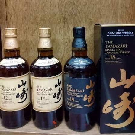 早い者勝ち！希少！サントリー山崎12年2本　山崎18年1本