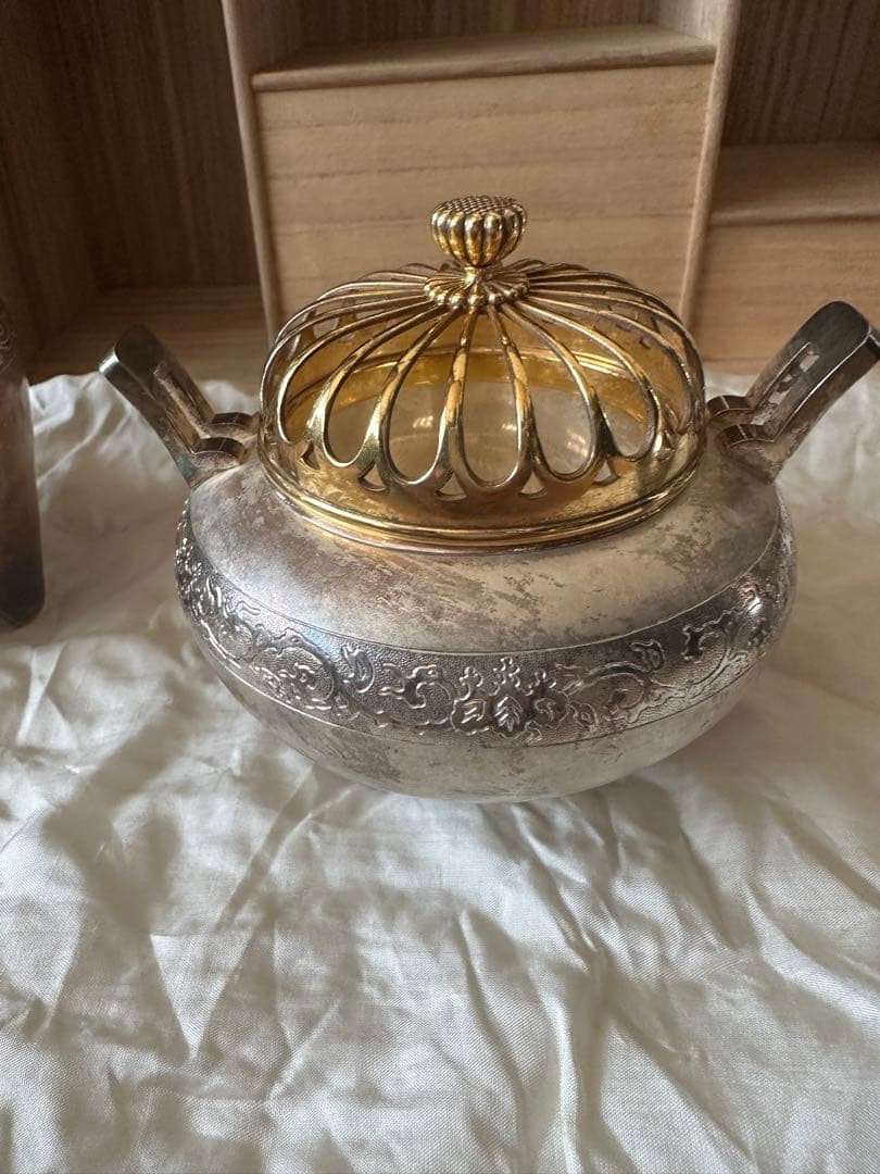 一鶴斎 造 純銀