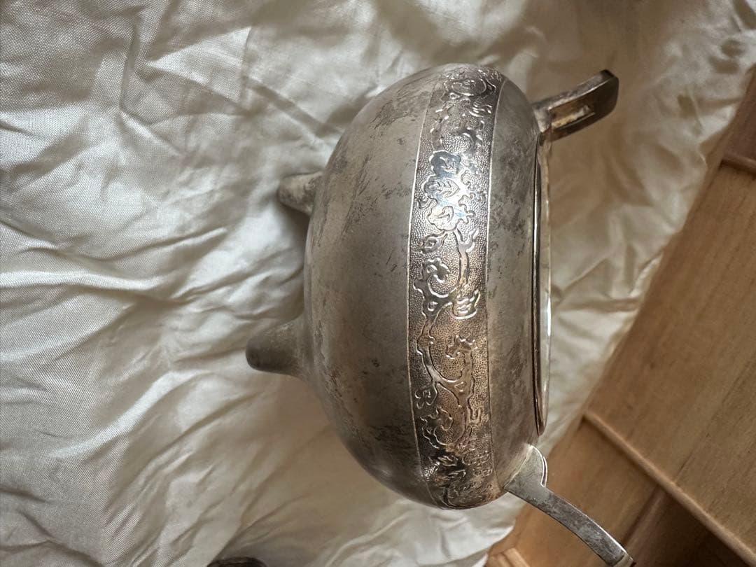 一鶴斎 造 純銀