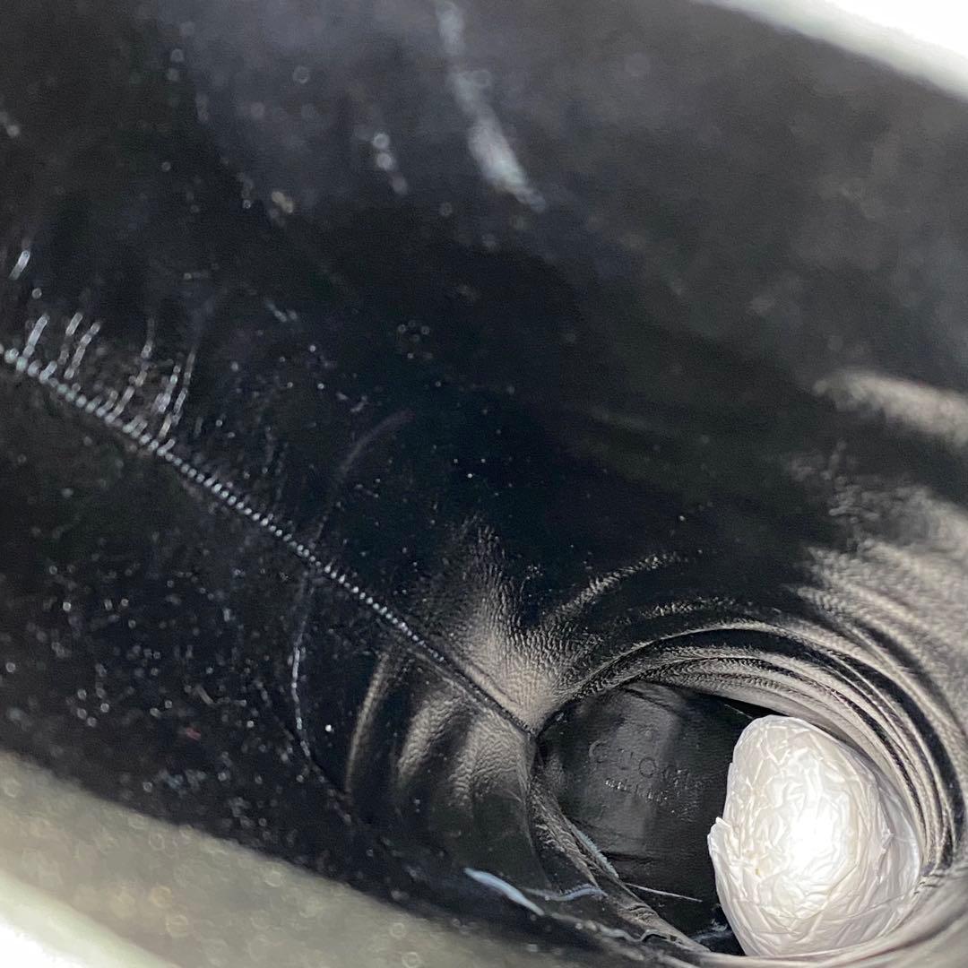 GUCCI グッチ　GGパターン モノグラム　ロングブーツ　ブラック 　22cm