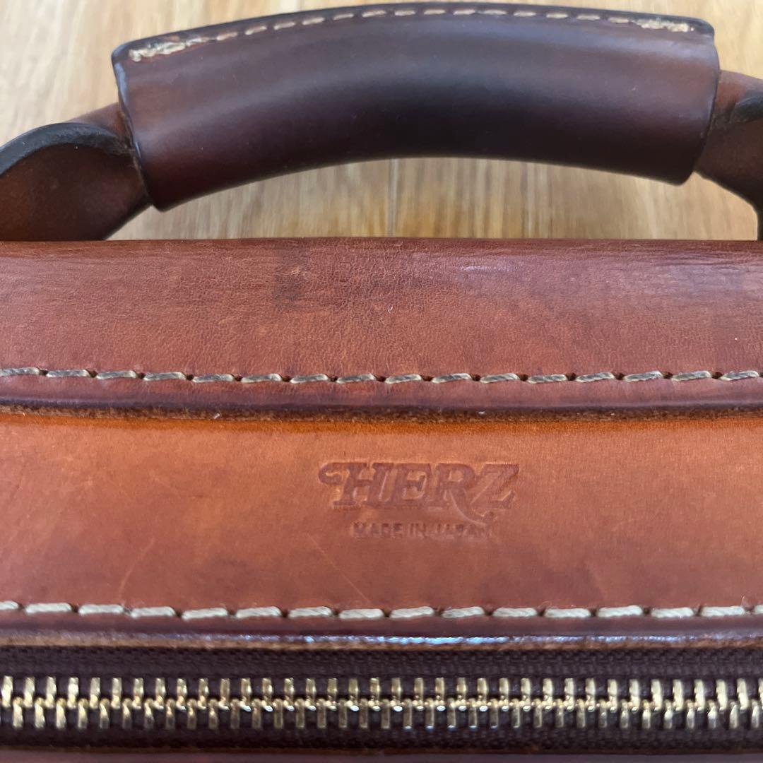HERZ ビジネスバッグ ブラウン レザー