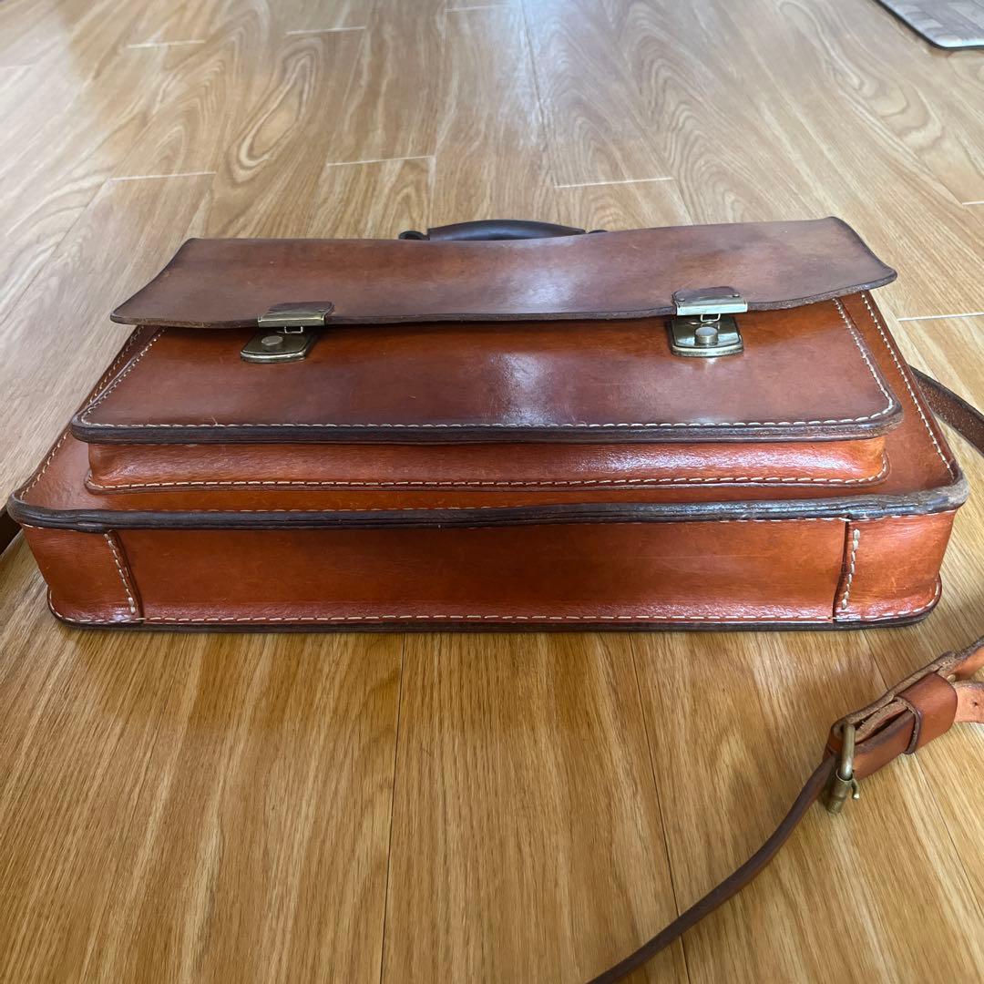 HERZ ビジネスバッグ ブラウン レザー