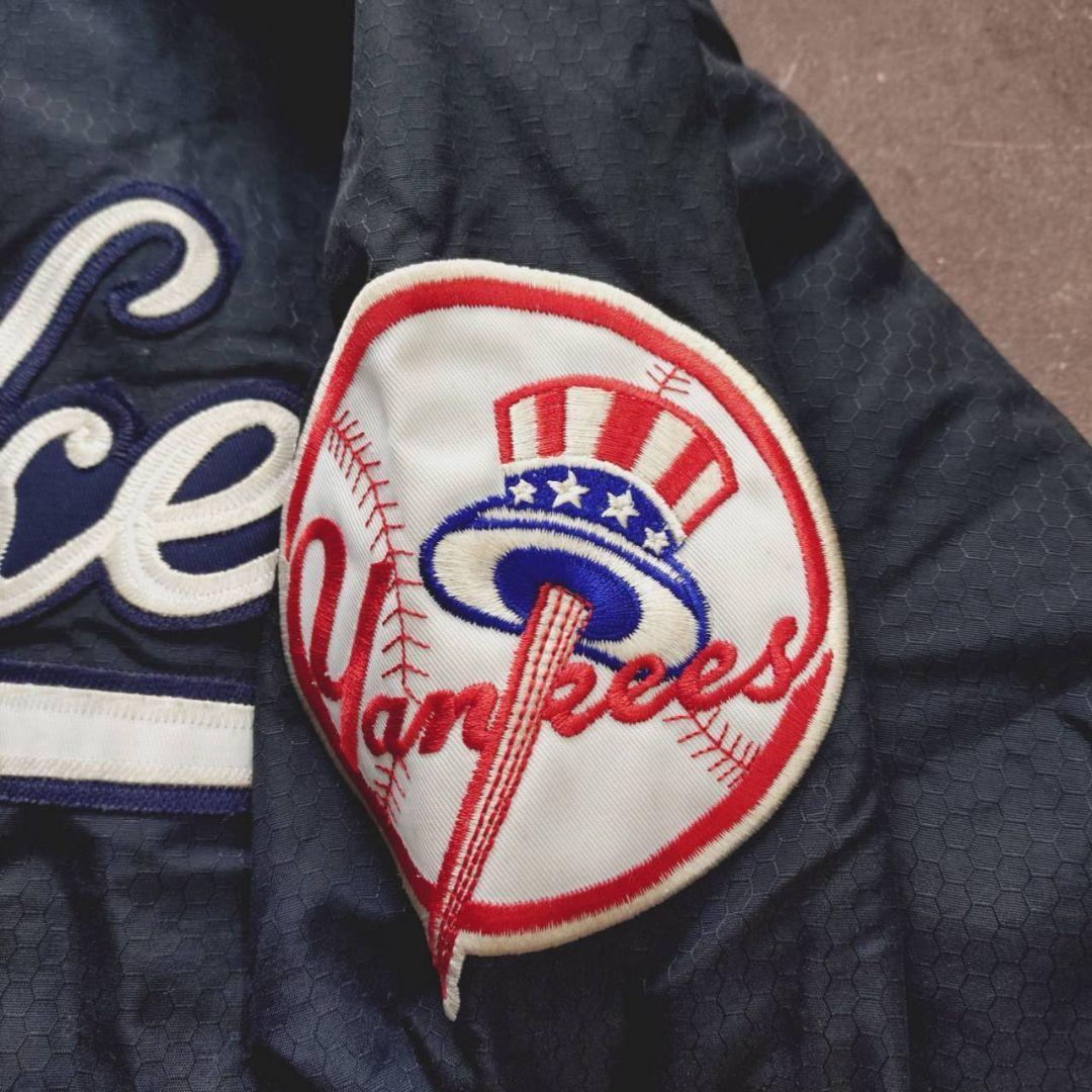 MLB ヤンキース 90s 総刺繍 スタジャン　ネイビー