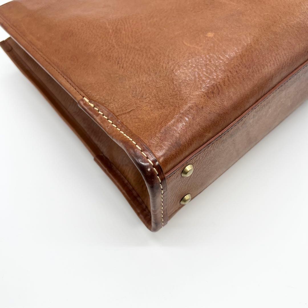 土屋鞄　ビジネスバッグ　ウルバーノ　シティトート　レザー　ブラウン　A4可