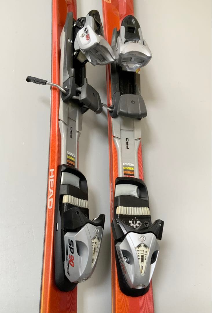 カービングスキー 4点セット　HEAD 板156cm／靴27.5cm