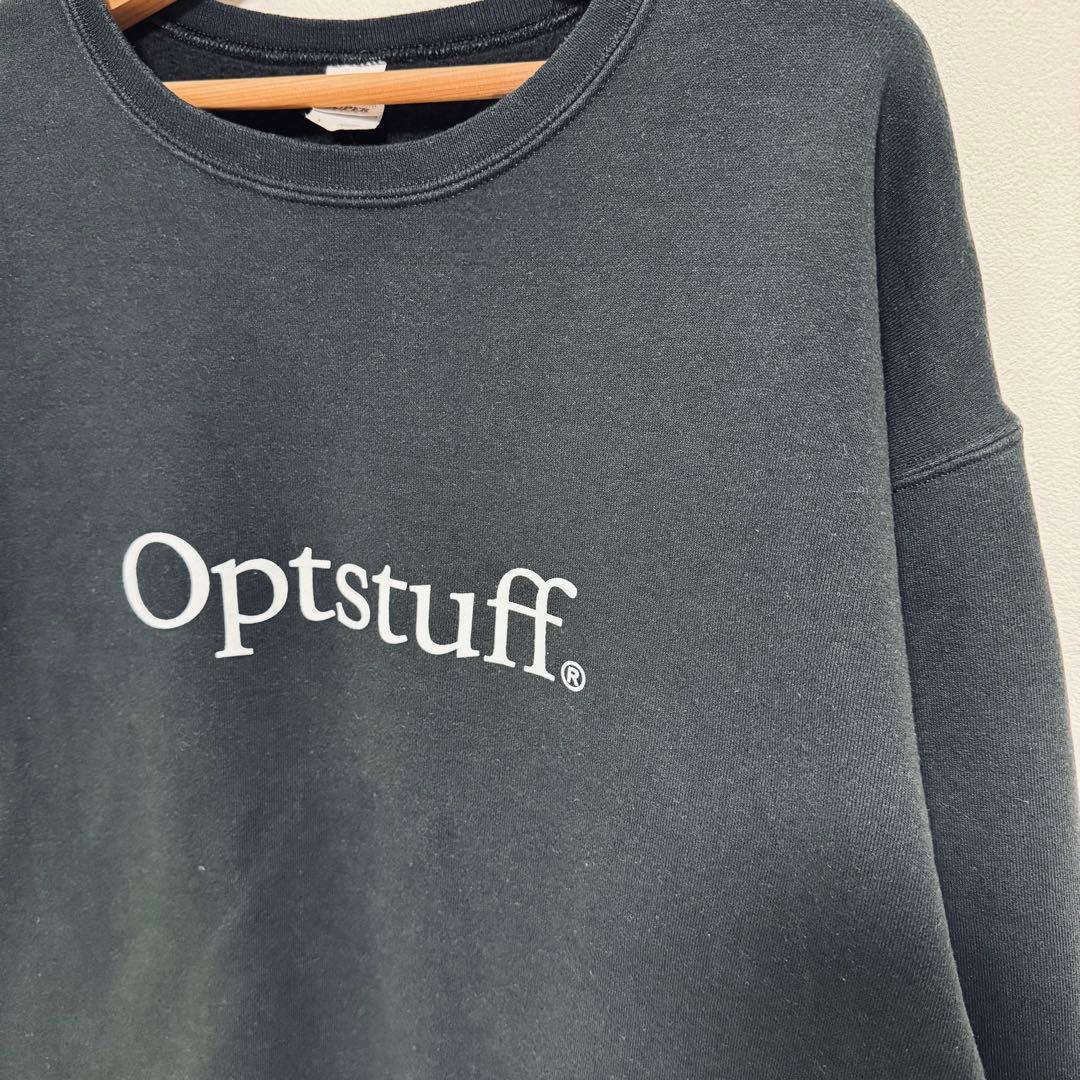 OPTSTUFF クルーネックスウェットシャツ オプトスタフ