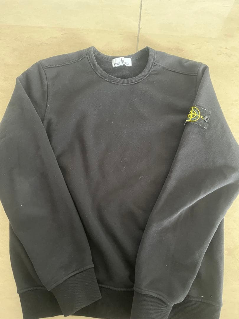 Stone  黒 長袖トレーナー