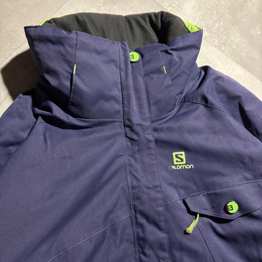 完品 00s SALOMON サロモン マウンテンパーカー パフジャケット　紺色