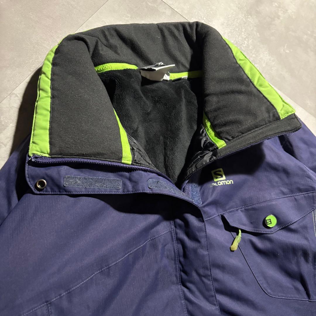 完品 00s SALOMON サロモン マウンテンパーカー パフジャケット　紺色
