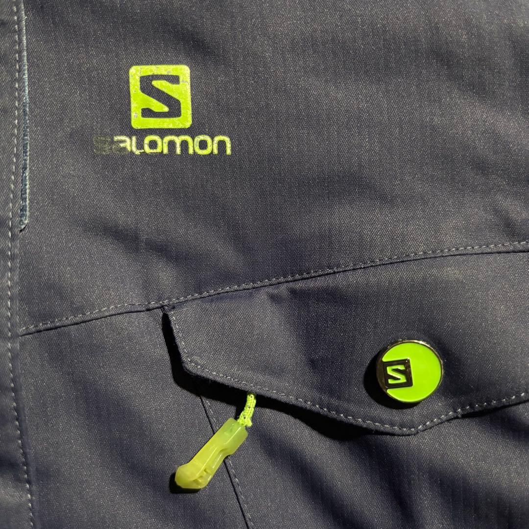 完品 00s SALOMON サロモン マウンテンパーカー パフジャケット　紺色