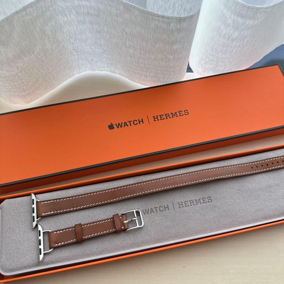 Apple Watch エルメス　二重巻革バンド ゴールド　人気色