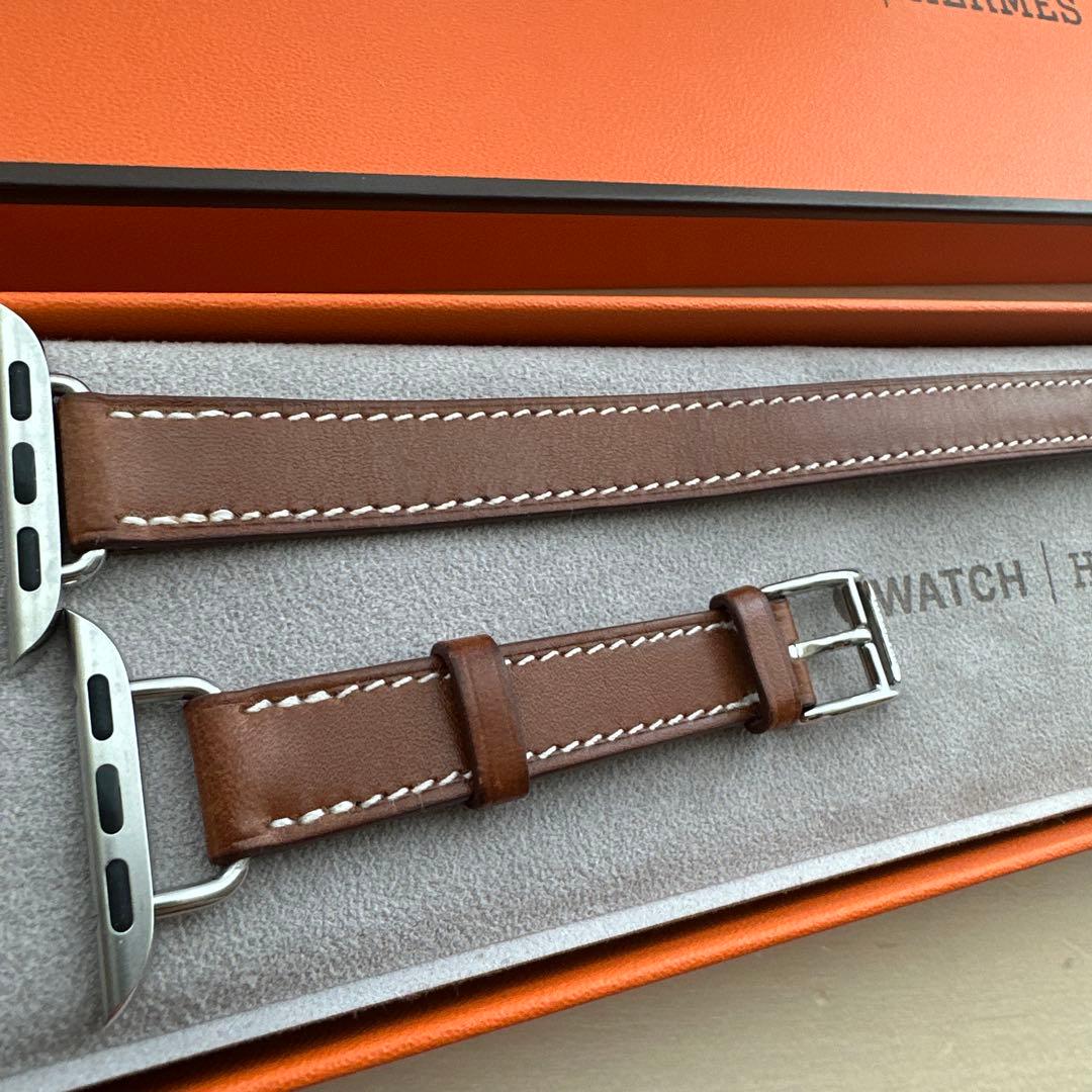 Apple Watch エルメス　二重巻革バンド ゴールド　人気色