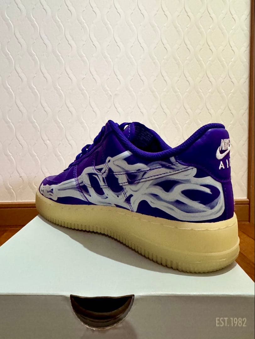 靴 Nike Air Force 1 \"Purple Skeleton\"
