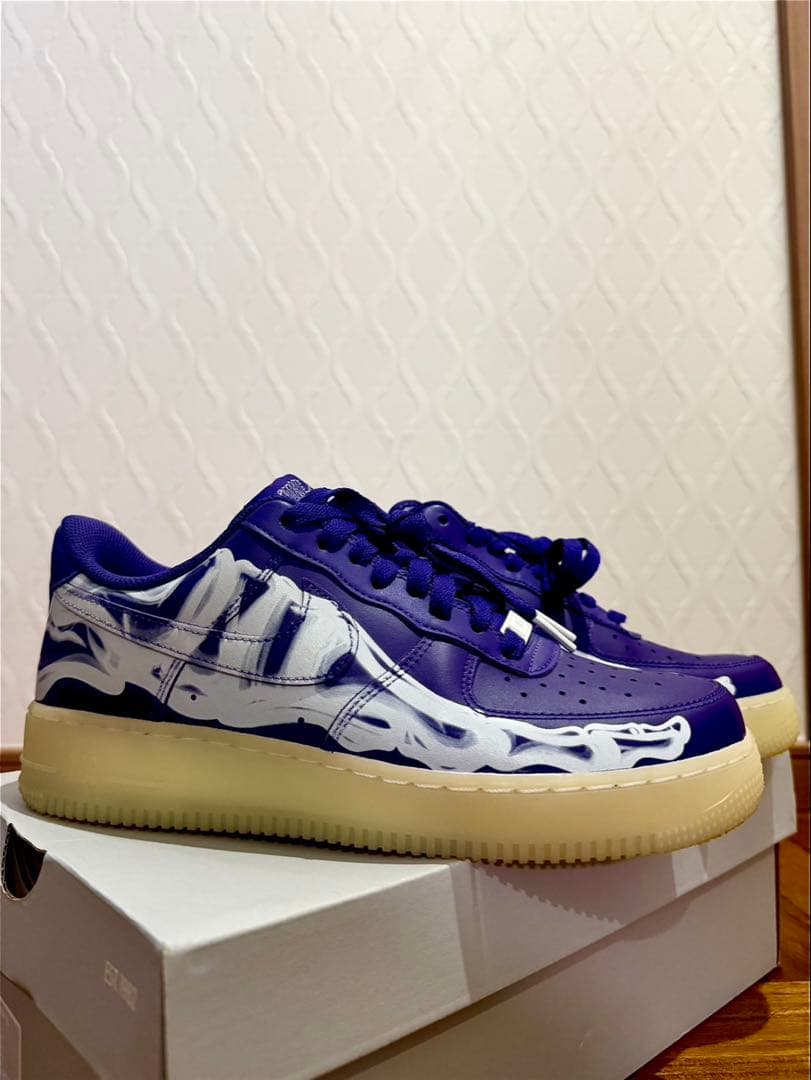 靴 Nike Air Force 1 \"Purple Skeleton\"