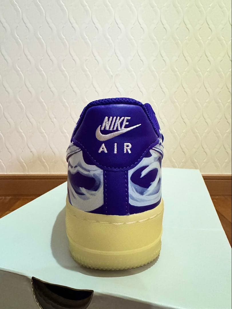 靴 Nike Air Force 1 \"Purple Skeleton\"