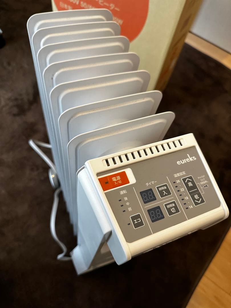 【電気ヒーター/送料込】ユーレックス VF8BS(SW) WHITE