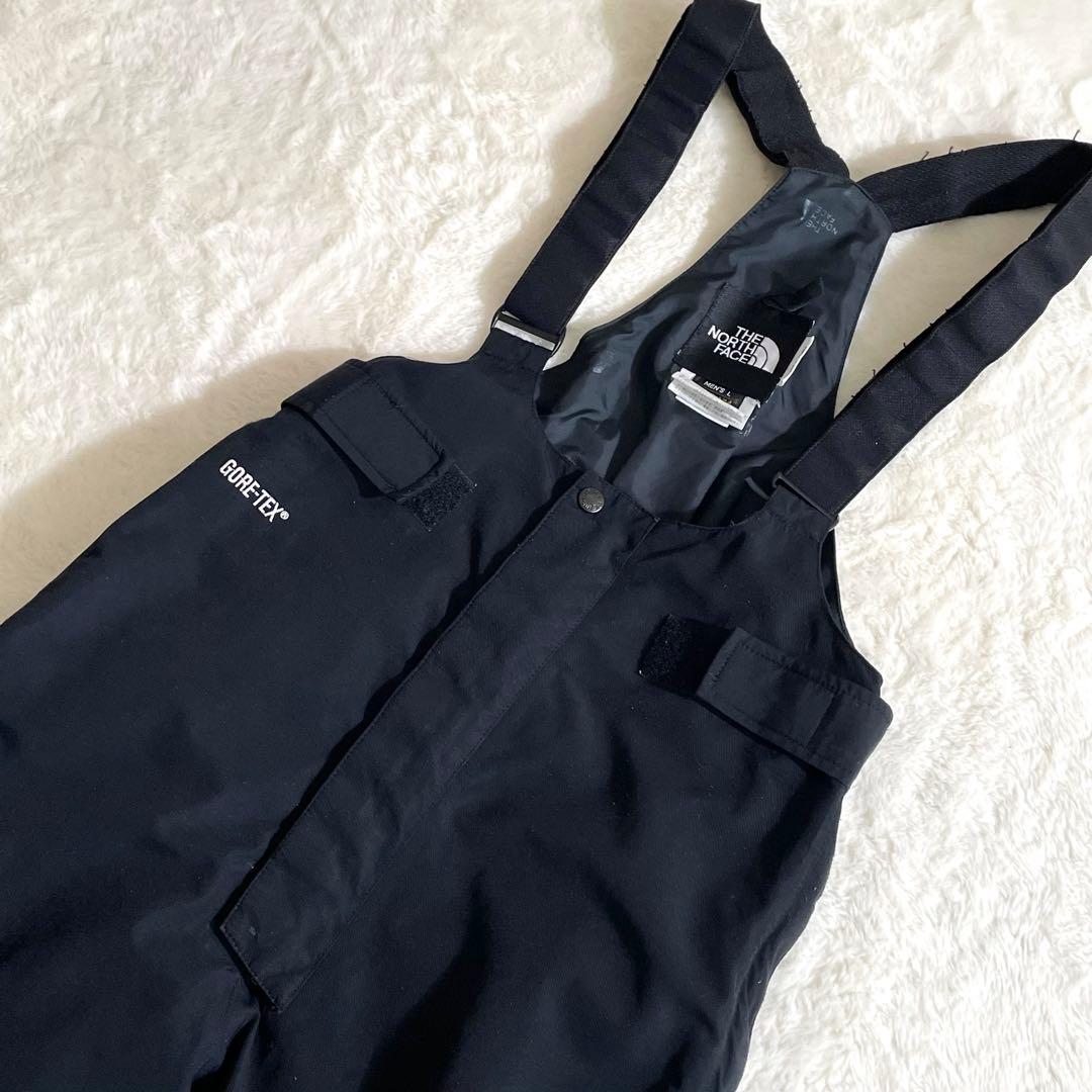 ミ*ン様 ノースフェイス　ＧＯＲＥＴＥＸ　サロペット　スノーパンツ　ブラック　Ｌ