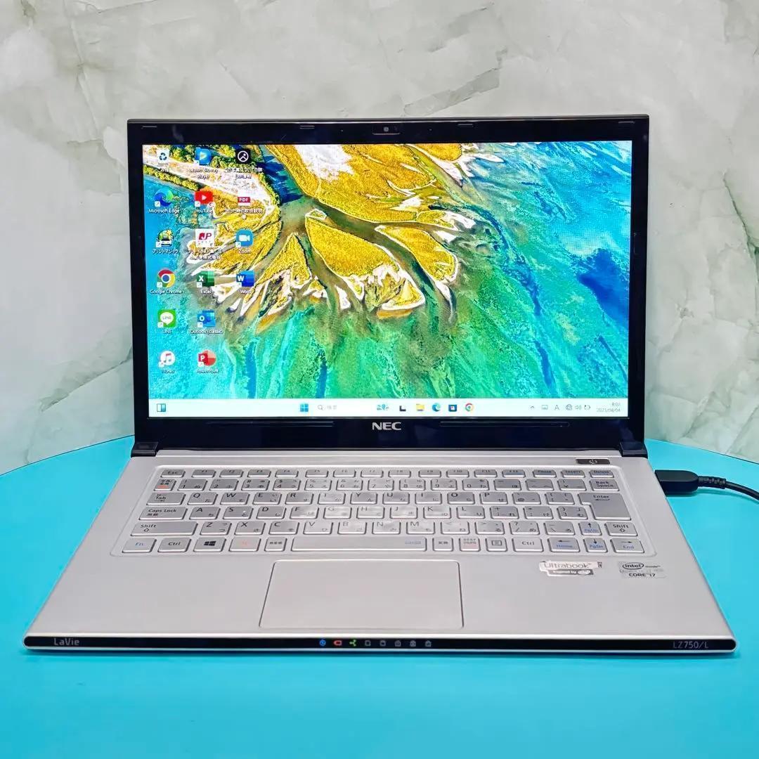 【高性能i7‼】【Office付‼】13.3インチ★NEC★爆速SSDでサクサク