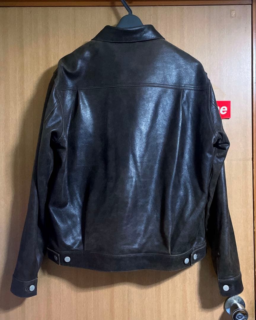 ア*ル様 YOKE 26SS Cracked Leather Trucker J