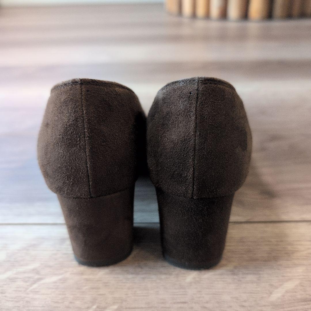 【現行品/美品】オデットエオディールパンプス　ブロックヒール　ダークブラウン