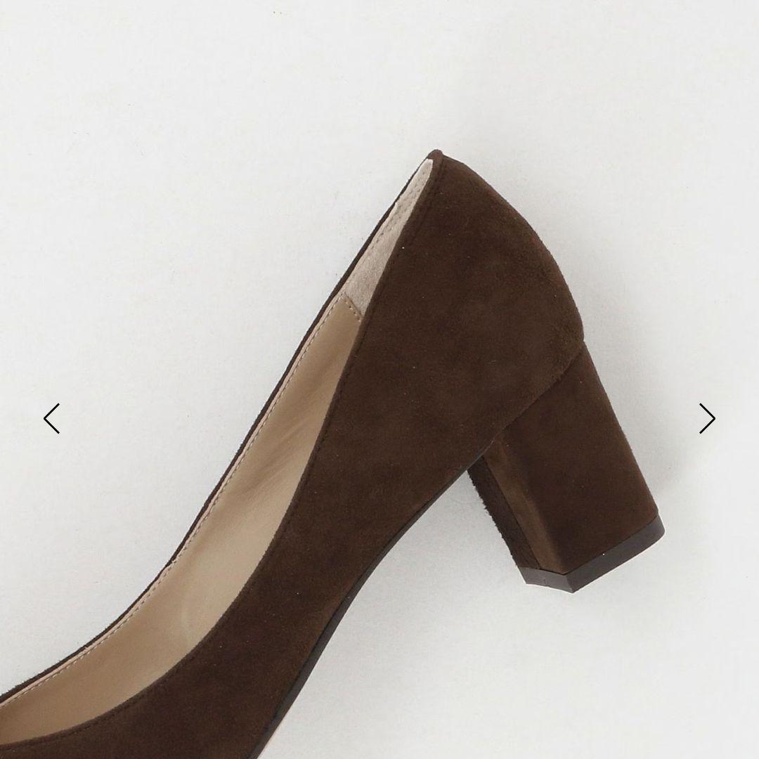 【現行品/美品】オデットエオディールパンプス　ブロックヒール　ダークブラウン