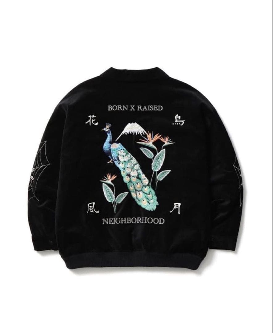 neighborhood born x raised スカジャン