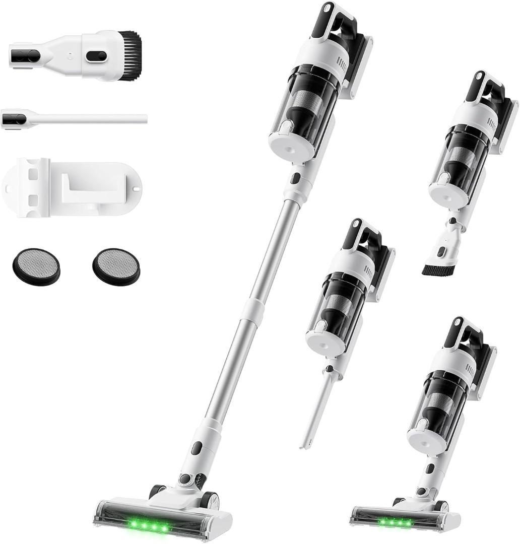 コードレス掃除機 75kPa強力吸引 自立式 55分連続稼働 2026新型