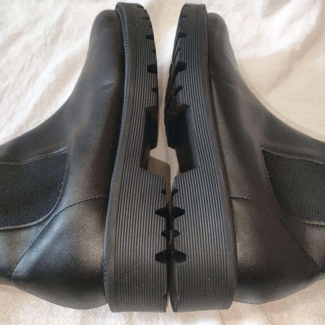 RAKUNA サイドゴアブーツ　整体靴　ブラック Мサイズ