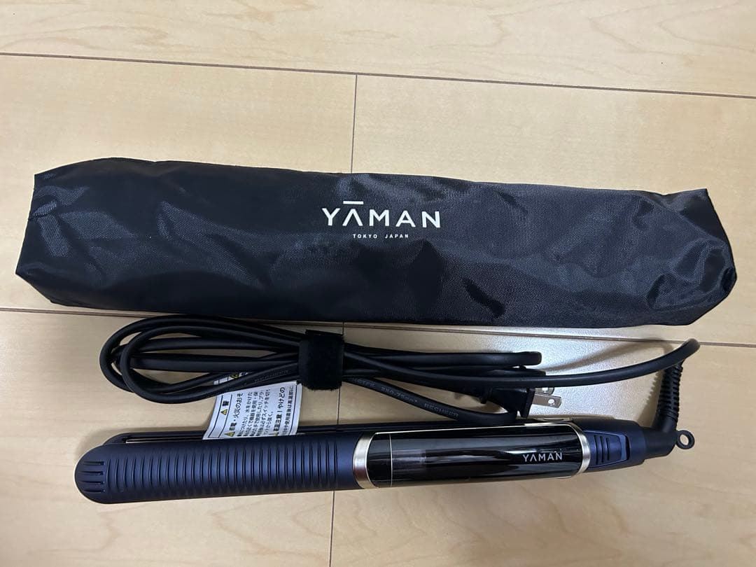 YAMAN ストレートヘアアイロン セラミックプレート　耐熱ケース付