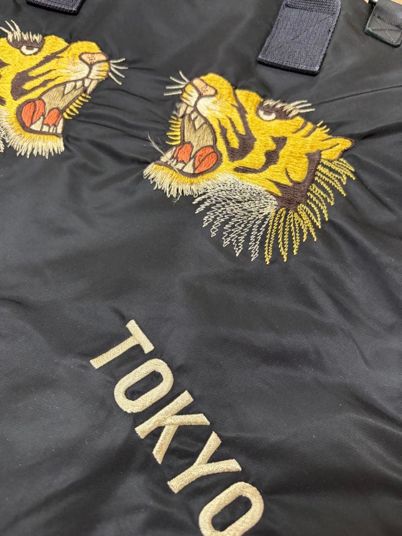 touzibatailor東洋×BEAMSBOY ヘルメットバック黒　虎