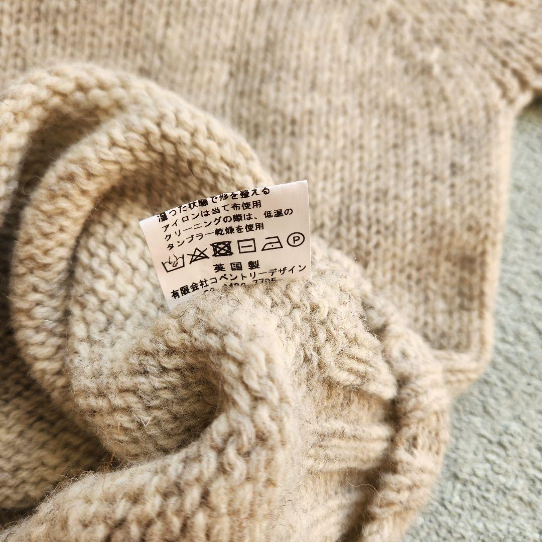 Harley of scotland ウール セーター ナチュラル サイズ40