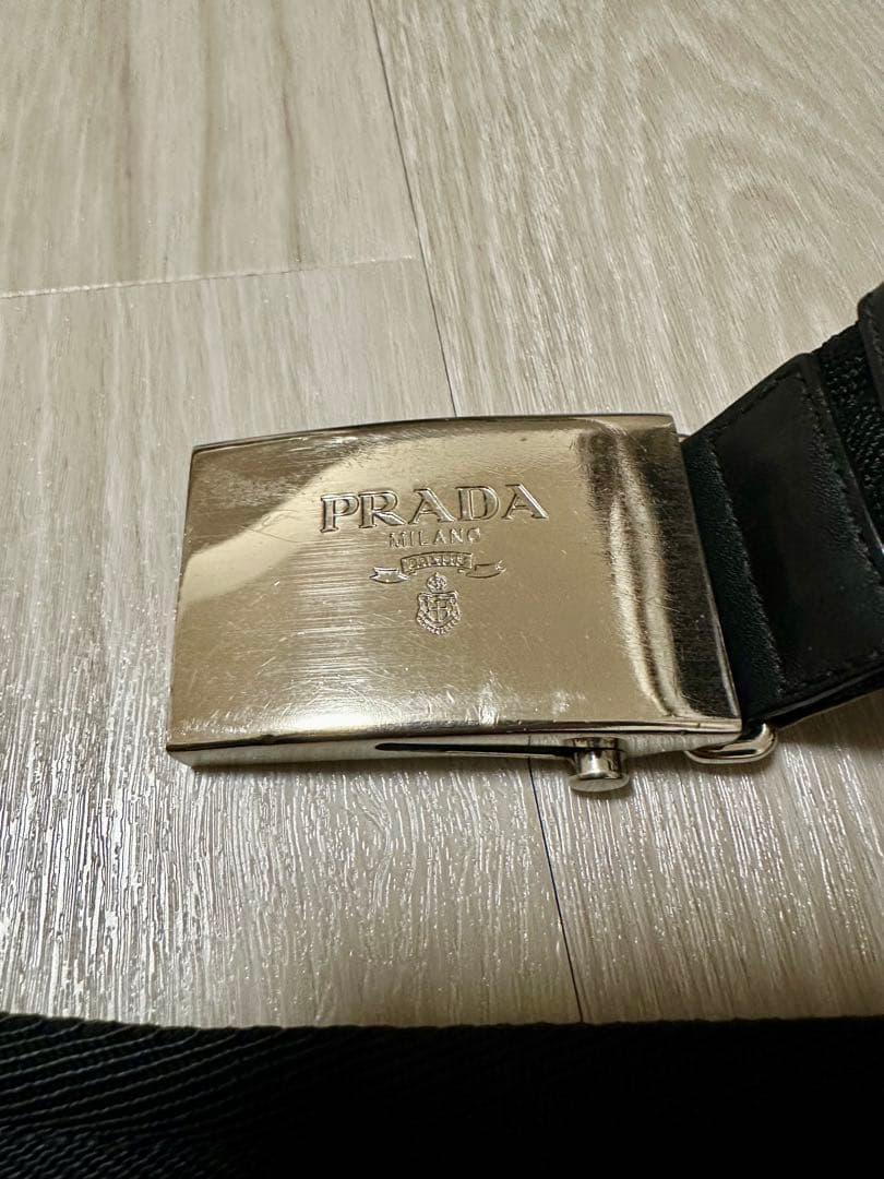 期間限定お値下げ中！PRADA ブラックナイロンベルト サイズ238