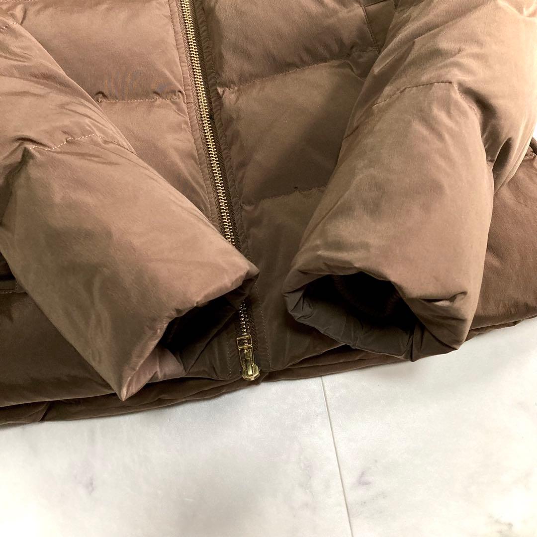 美品 デミルクスビームス FOXファー ショートダウン ブラウン 38