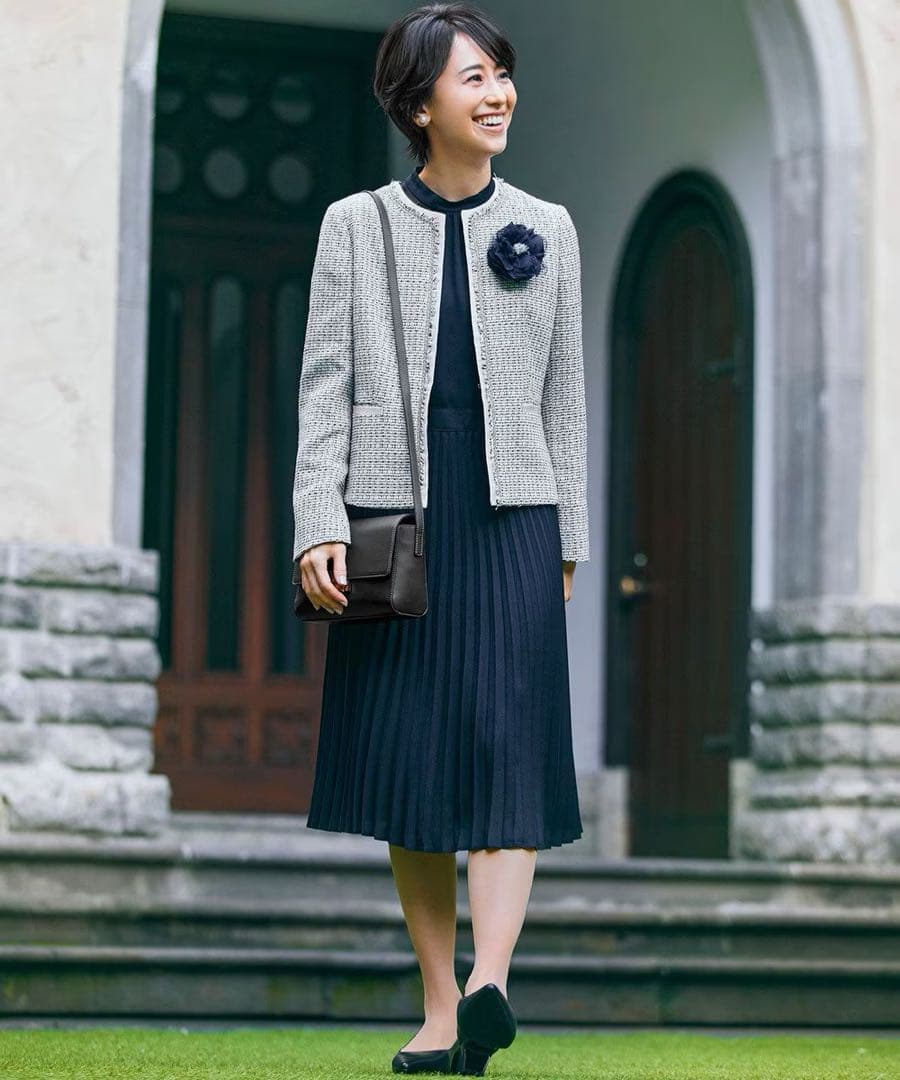 ☆新品タグ付き☆ 現行品！【23区】クリスタルアムンゼンワンピース　卒業式入学式