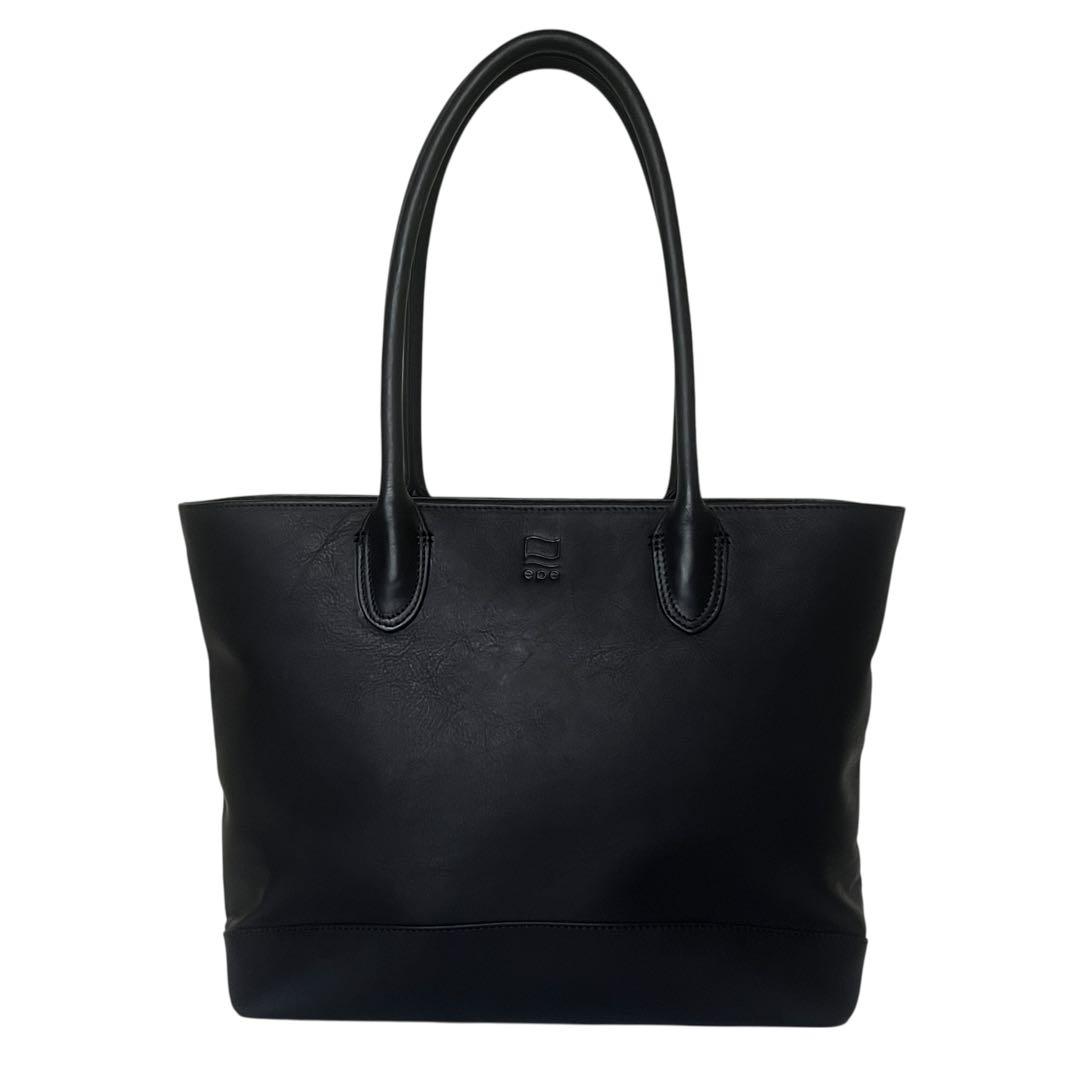 【極美品】epe ベジタブルタンニンレザー スタンダードトート 底鋲 肩掛け 黒